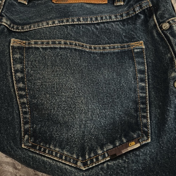 Vintage Alpha Numeric Environmental Protection Company Denim Jeans 30X30 - Picture 7 of 9